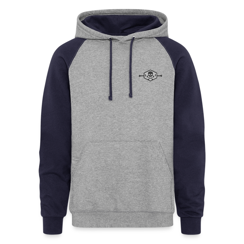 Colorblock Hoodie - small icon - heather gray/navy