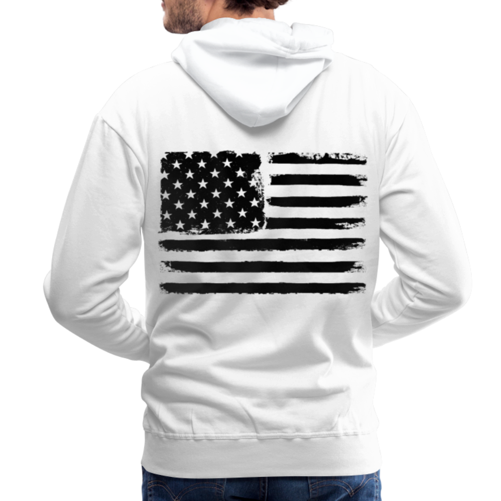 Men’s Premium Hoodie - flag - white