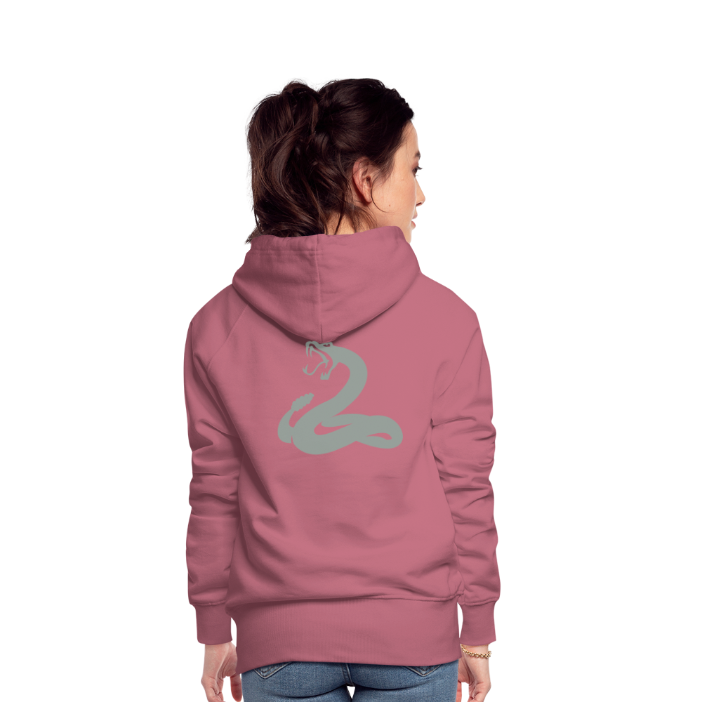 Women’s Premium Hoodie - snake - mauve