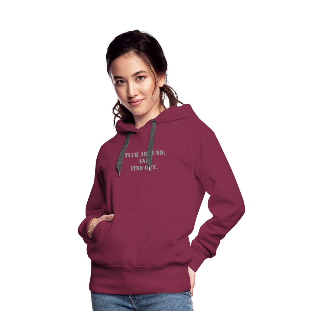 Women’s Premium Hoodie - burgundy