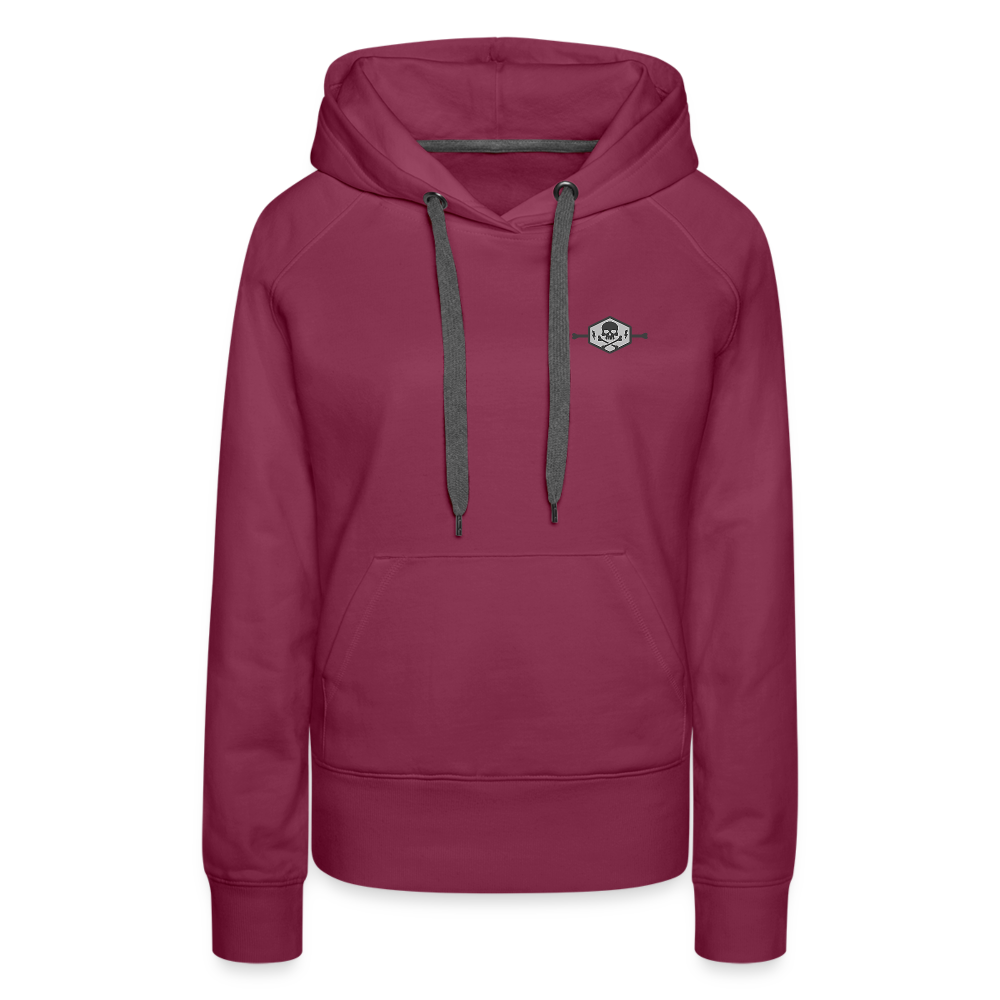 Women’s Premium Hoodie - snake - burgundy