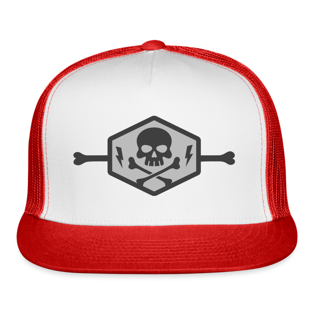 Trucker Hat - white/red