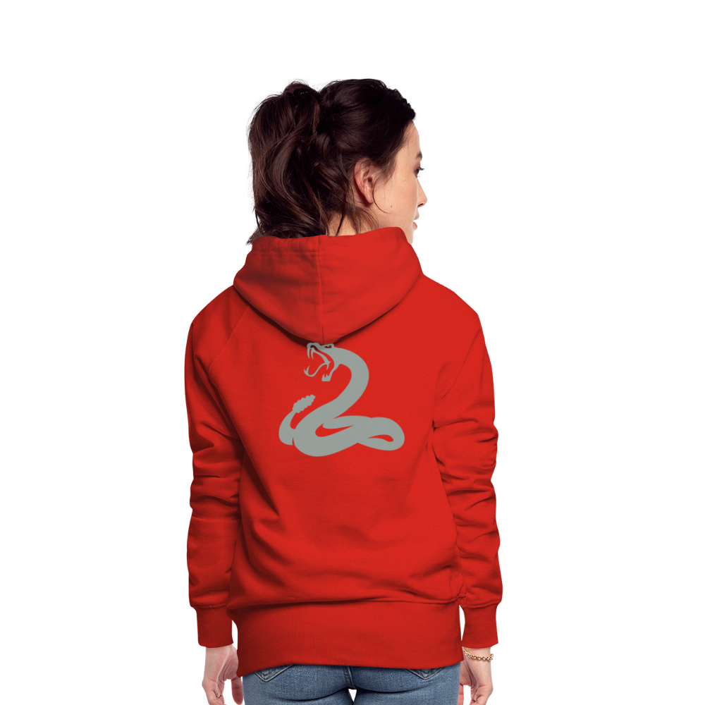 Women’s Premium Hoodie - snake - red