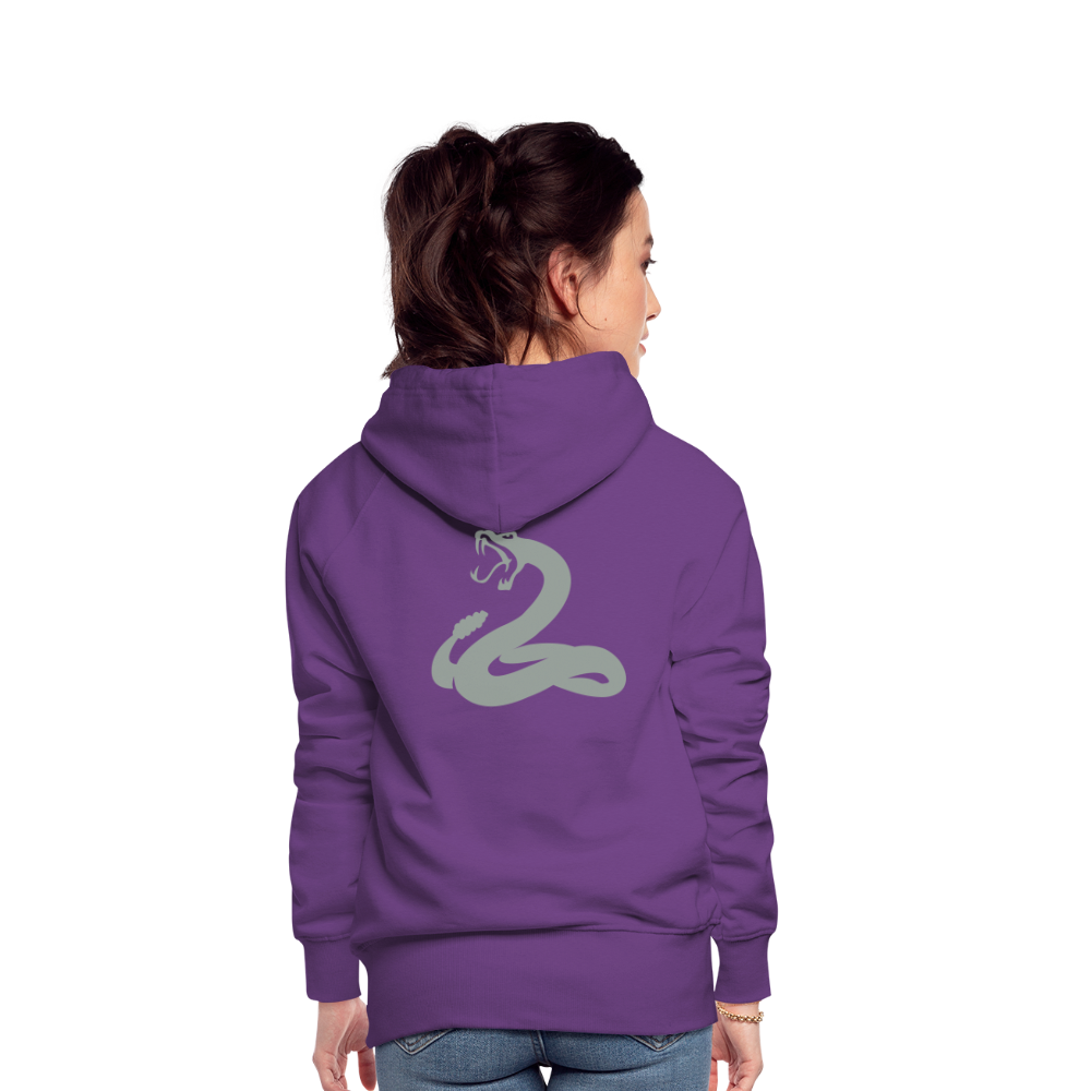 Women’s Premium Hoodie - snake - purple 