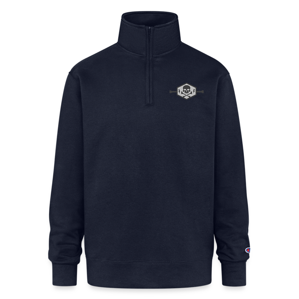 Champion Unisex 1/4 Zip Pullover Sweatshirt - navy