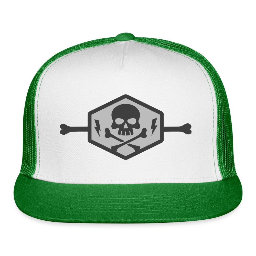 Trucker Hat - white/kelly green