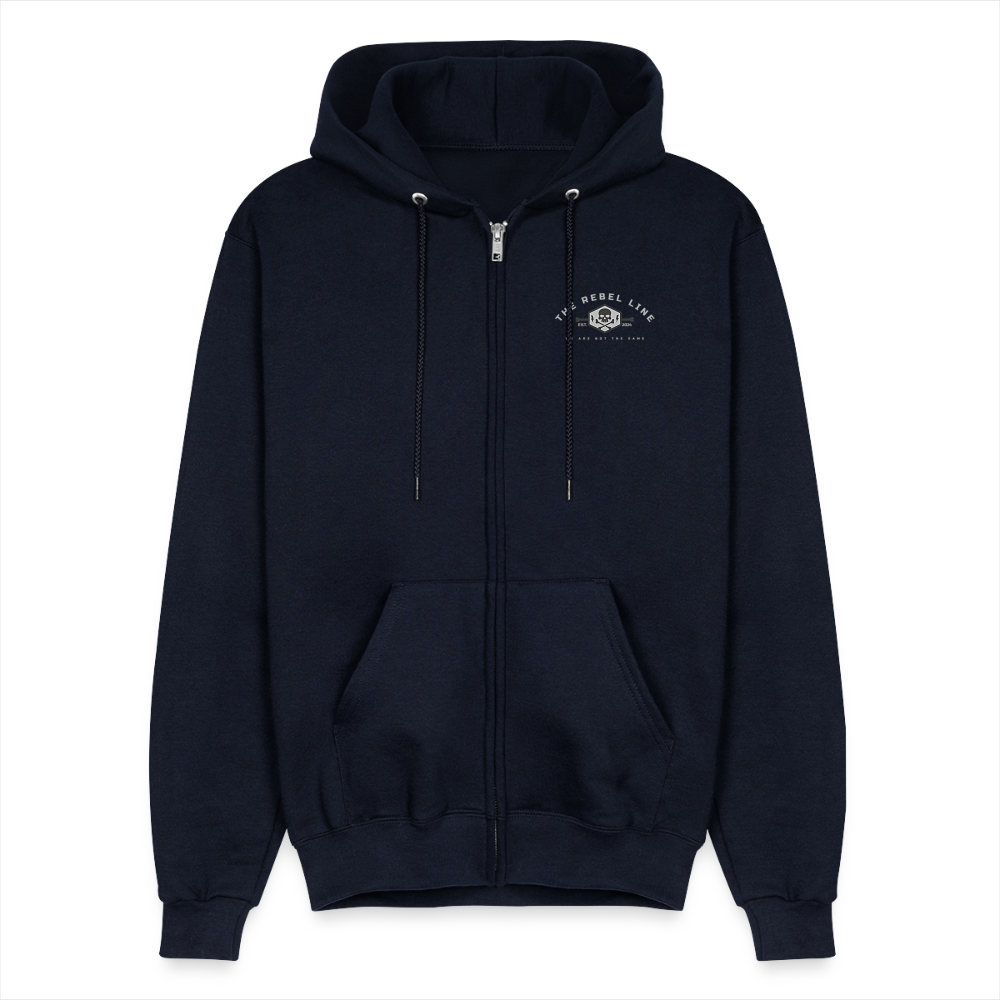 Champion Unisex Full Zip Hoodie - navy