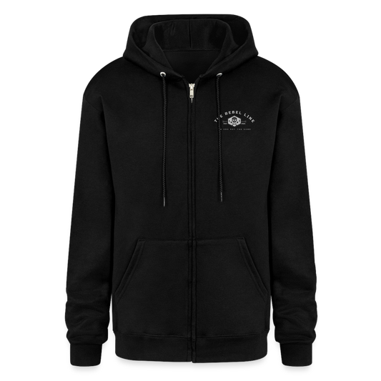 Champion Unisex Full Zip Hoodie - black