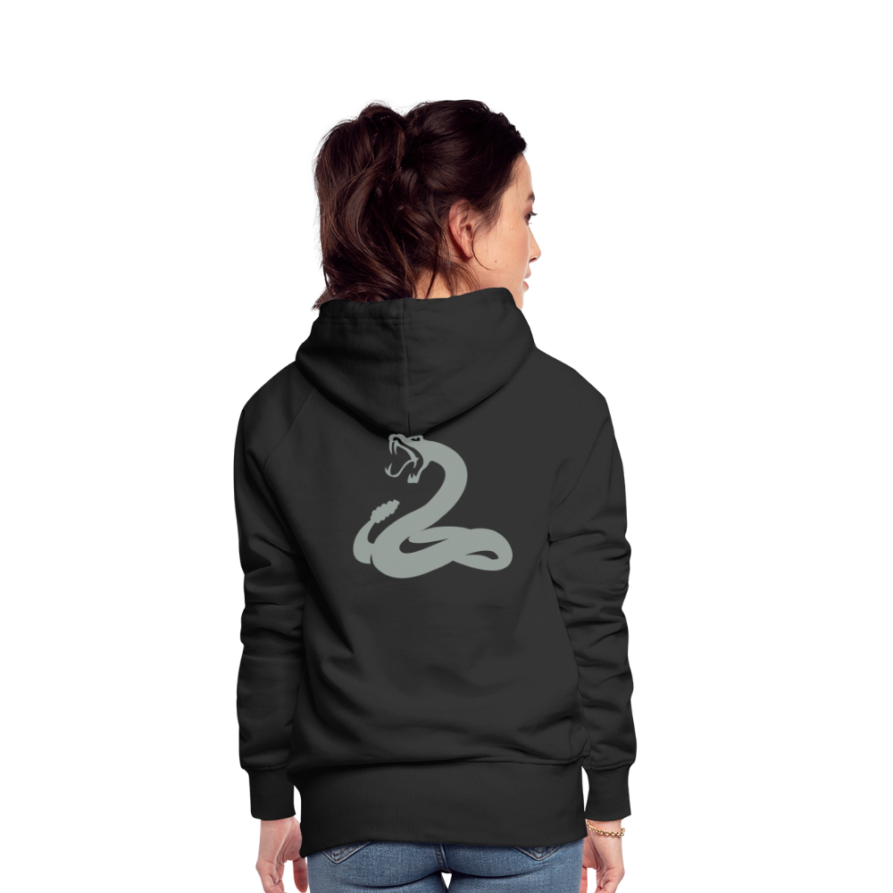 Women’s Premium Hoodie - snake - black