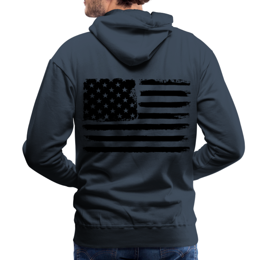 Men’s Premium Hoodie - flag - navy