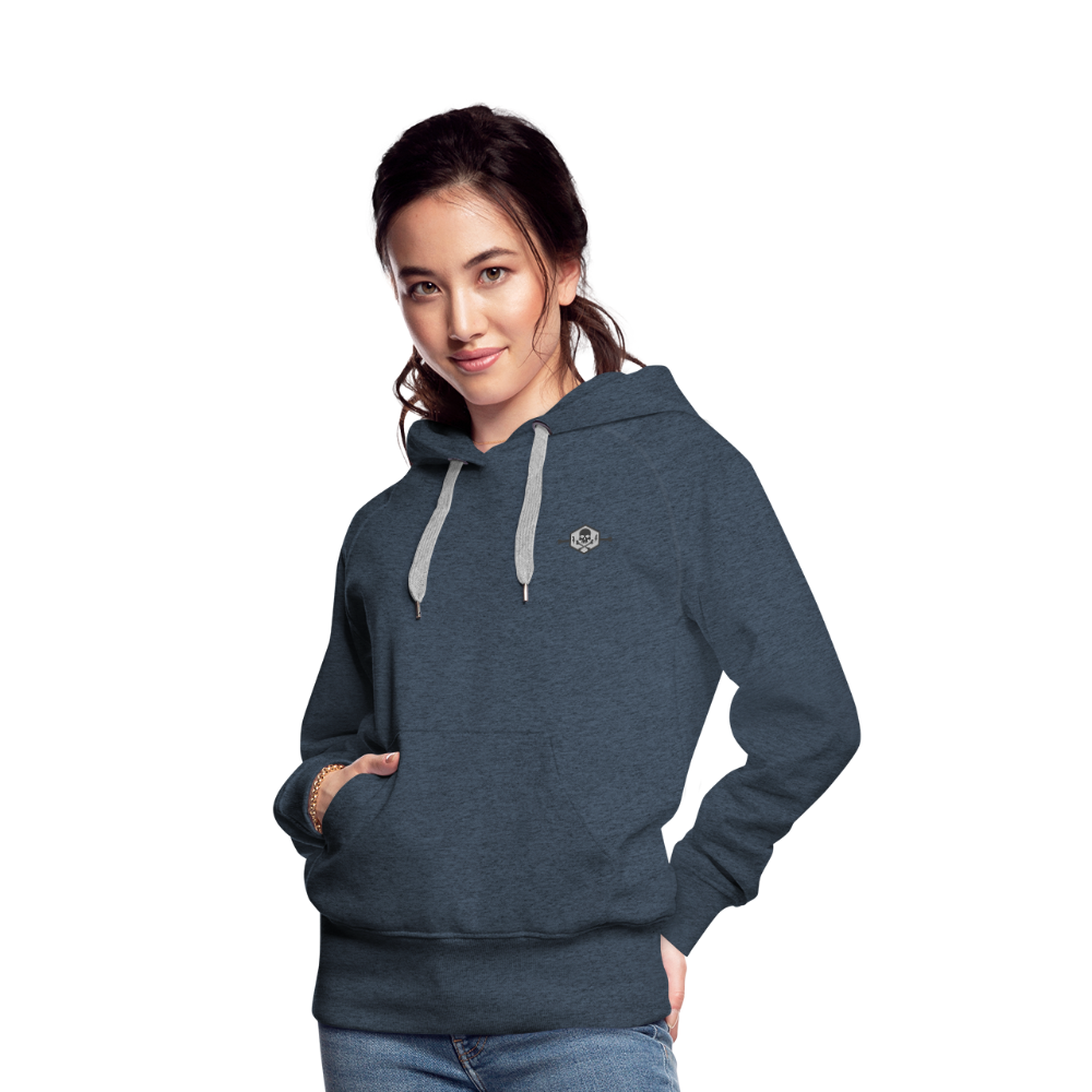 Women’s Premium Hoodie - snake - heather denim