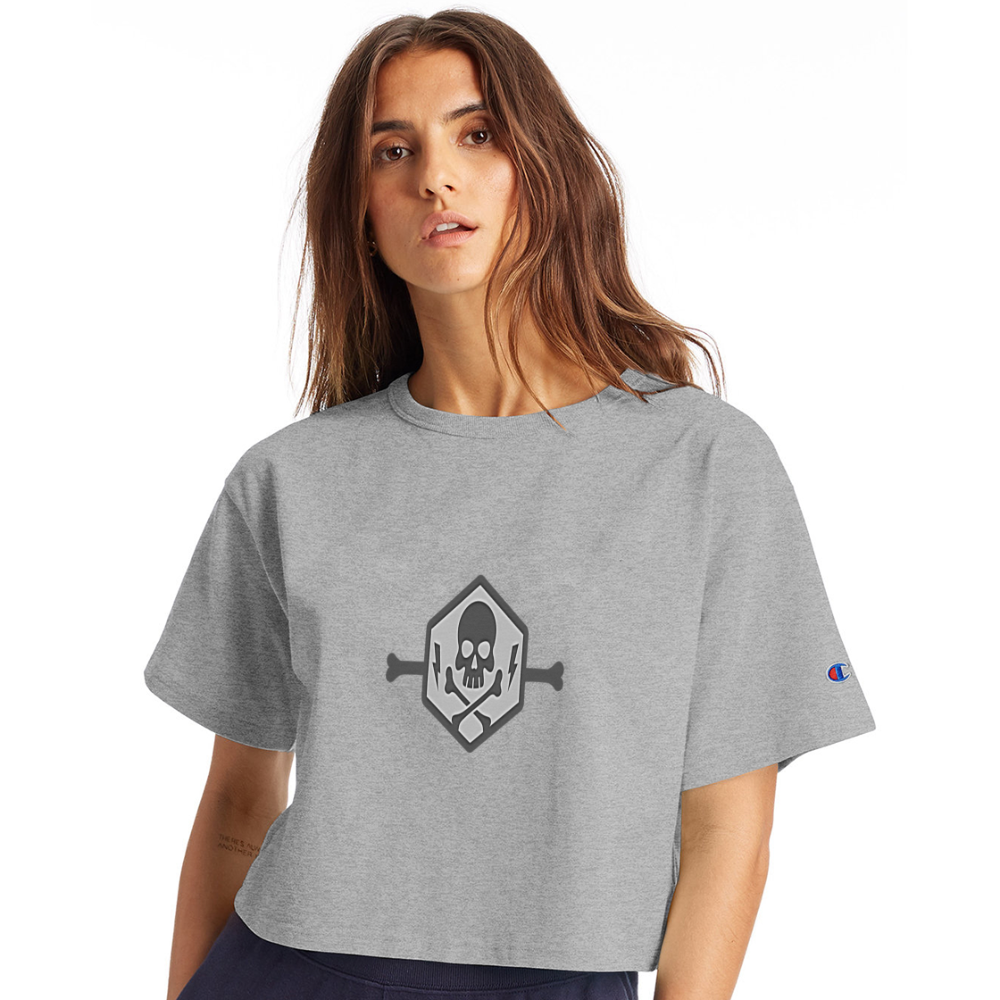 Champion Women’s Cropped T-Shirt - heather gray