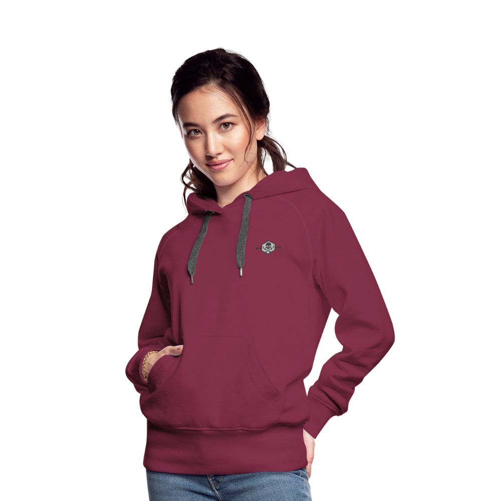 Women’s Premium Hoodie - snake - burgundy