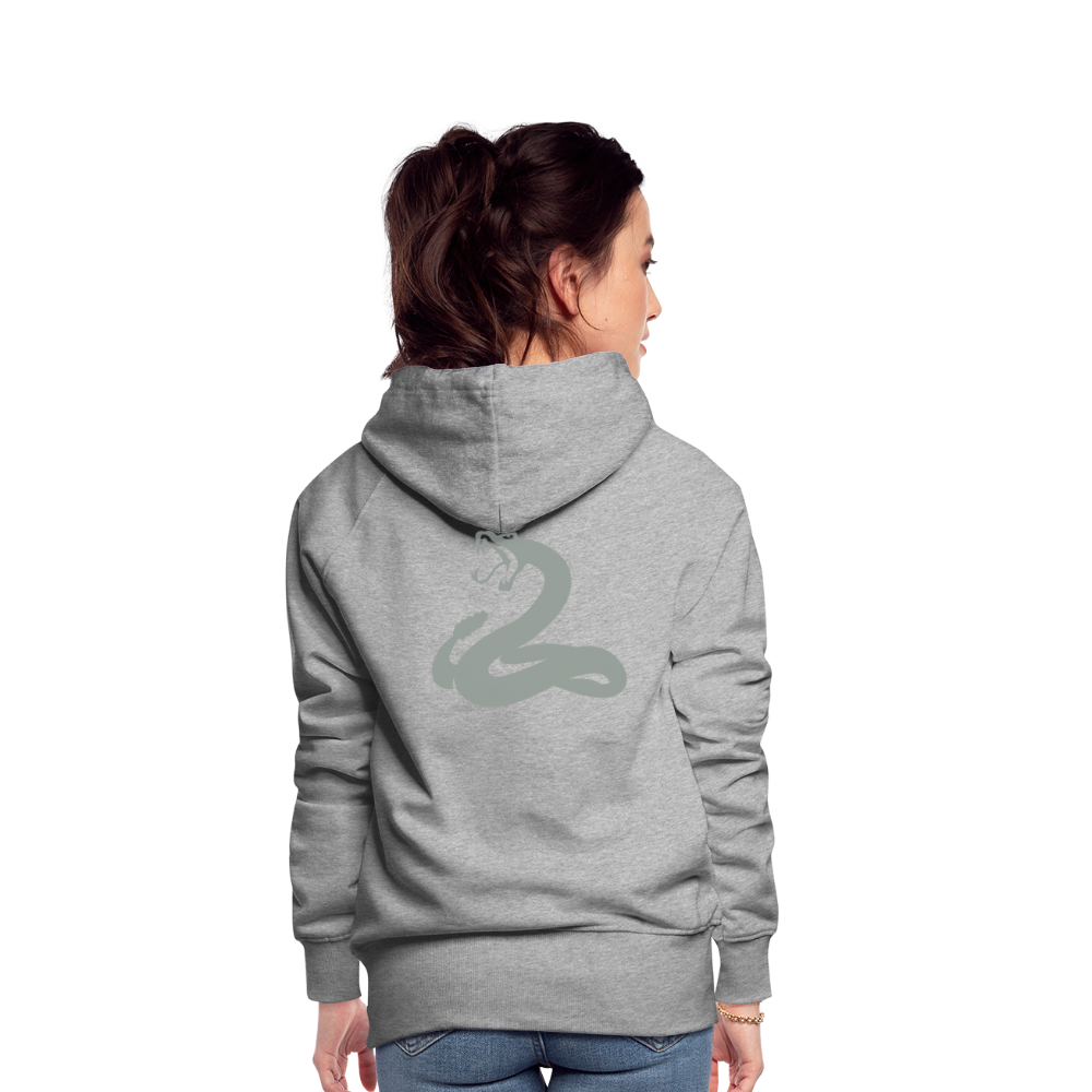 Women’s Premium Hoodie - snake - heather grey