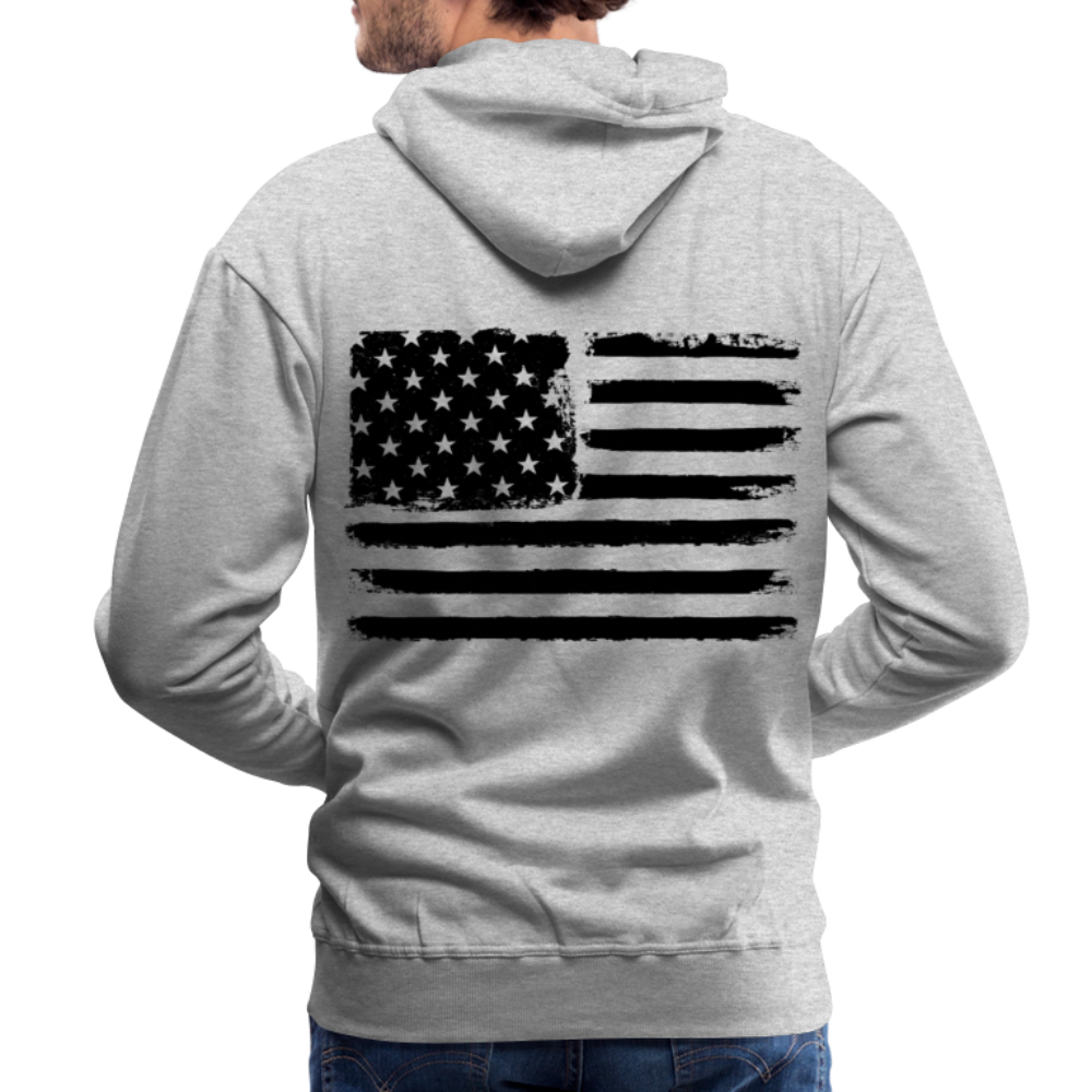 Men’s Premium Hoodie - flag - heather grey