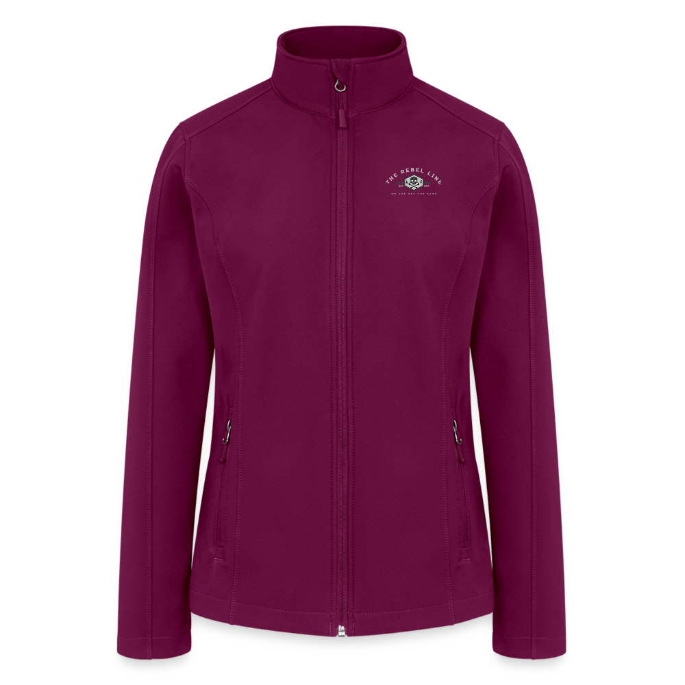 Women’s Soft Shell Jacket - raspberry