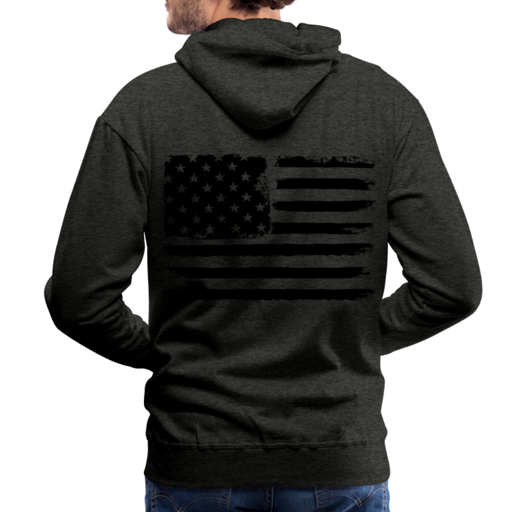 Men’s Premium Hoodie - flag - charcoal grey