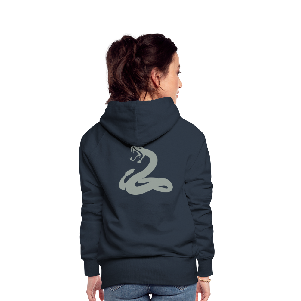 Women’s Premium Hoodie - snake - navy