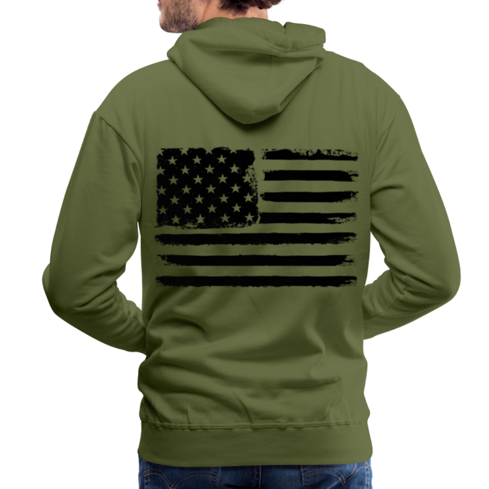 Men’s Premium Hoodie - flag - olive green